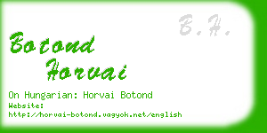 botond horvai business card